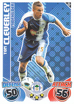 Tom Cleverley Wigan Athletic 2010/11 Topps Match Attax #U55